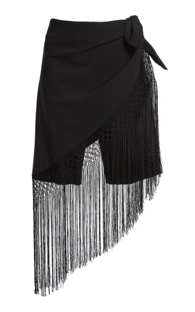 Christopher Esber Unravel Macrame Wrap Short In Black