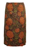 Christopher Esber Upholstered Brocade Skirt In Multi
