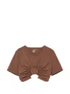 Christopher Esber U Prong Tee Bikini Top In Brown