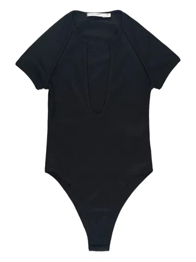 Christopher Esber V-neck Bodysuit In Black