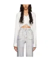 Christopher Esber V-neck Long-sleeved T-shirt In White