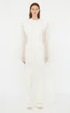 Christopher Esber Vapour Overlay Silk Top In White