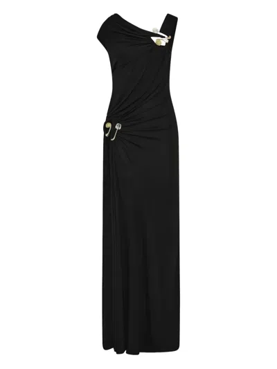 Christopher Esber Drapiertes Veer Spiral Maxikleid In Black
