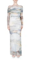 Christopher Esber Veiled Dress In Multi