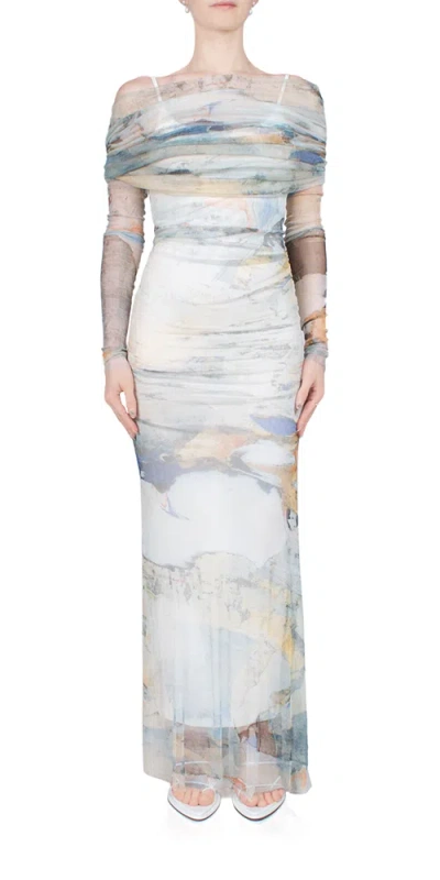 Christopher Esber Veiled Dress In Multi