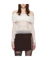 Christopher Esber Veiled Long-sleeved Blouse In Multicolor