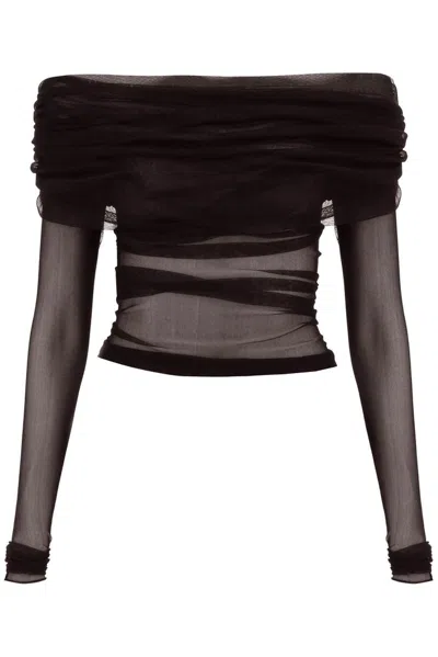 CHRISTOPHER ESBER CHRISTOPHER ESBER VEILED MESH PANELLED TOP