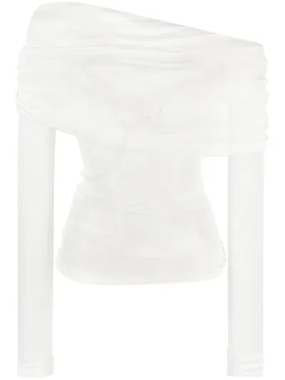 CHRISTOPHER ESBER VEILED SILK TOP