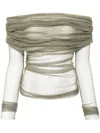 Christopher Esber Veiled Top In Green