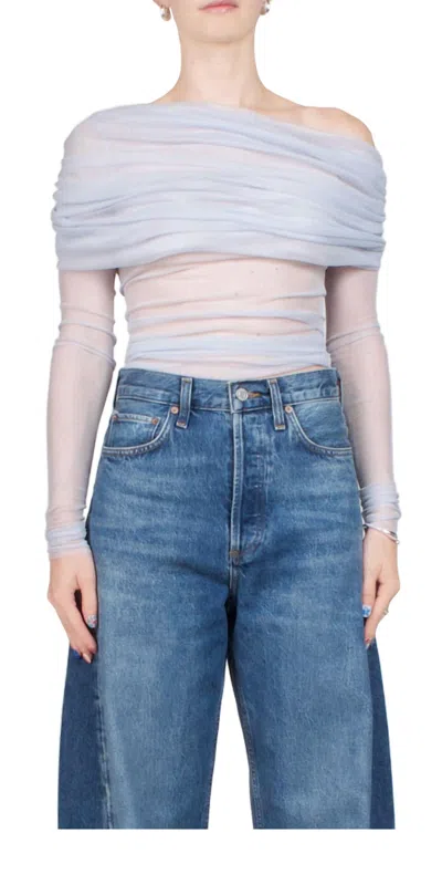 Christopher Esber Veiled Top In Mist