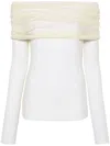 Christopher Esber Veiled Top In Neutrals