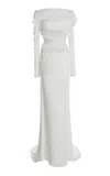 Christopher Esber Veiled Tulle Overlay Gown