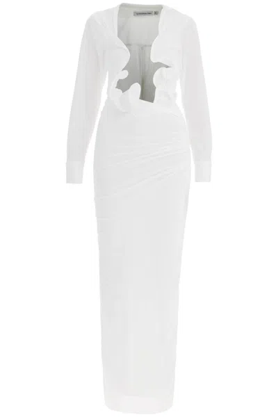 Christopher Esber Venus Plunge Dress In White