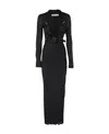 Christopher Esber Venus Plunging Maxi Dress In Black