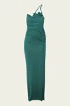 Christopher Esber Venus Single Strap Cami Dress In Evergreen
