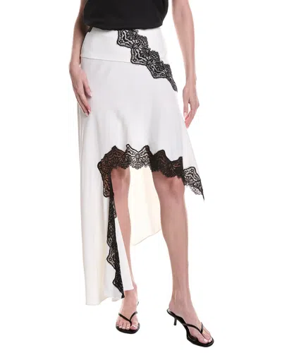 Christopher Esber Verner Lace Asymmetric Skirt In Animal Print