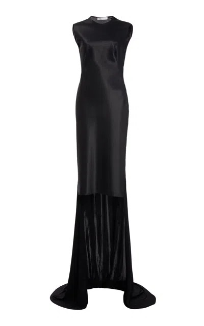 Christopher Esber Vesper Mullet Midi Dress In Black