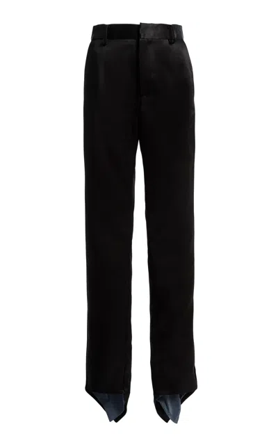 Christopher Esber Vesper Tailored Scarf Back Trousers In Black