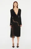 Christopher Esber Vespertine Lace Gown In Black