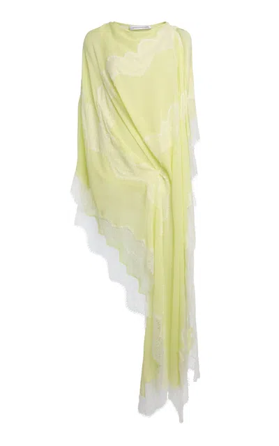 Christopher Esber Vin Georgete Silk Mini Dress In Green