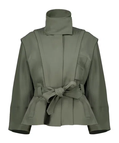 Christopher Esber Virelle Parapet Belt-waist Jacket In Green