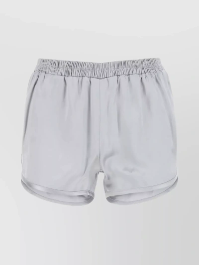 Christopher Esber Viscose Waist Shorts With Side Slits And Seam Pockets In Gray