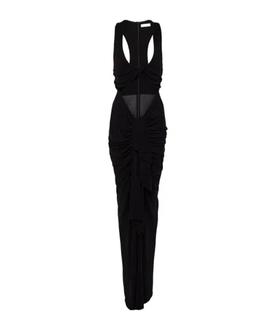 Christopher Esber Vivenda Cutout Jersey Maxi Dress In Black