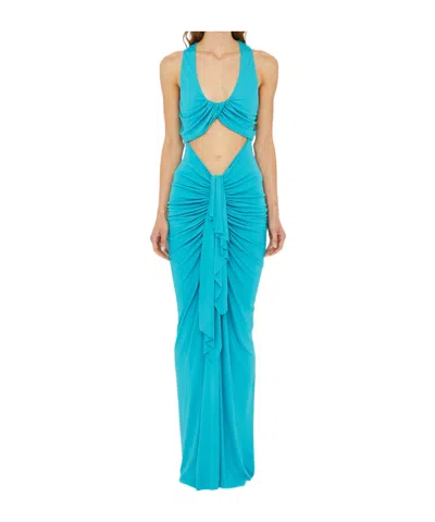 Christopher Esber Vivenda Draped Cut-out Dress In Multi
