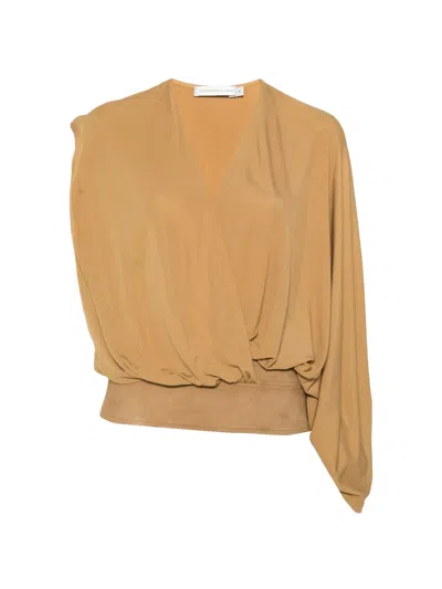 Christopher Esber V-neck Blouse In Brown