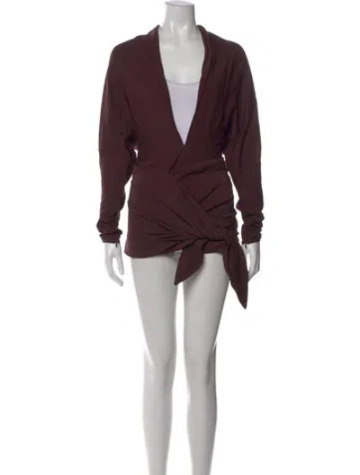 Pre-owned Christopher Esber V-neck Mini Dress W/ Tags In Brown