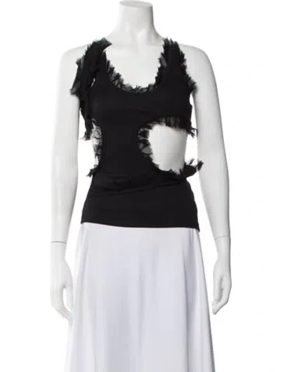 Pre-owned Christopher Esber V-neck Sleeveless Crop Top W/ Tags In Multi