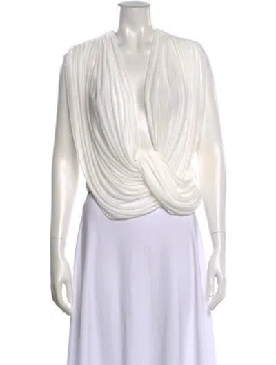 Pre-owned Christopher Esber V-neck Sleeveless Top In Neutrals