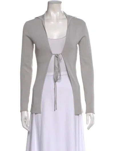 Pre-owned Christopher Esber V-neck Sweater In Gray