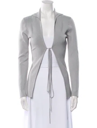 Pre-owned Christopher Esber V-neck Sweater W/ Tags In Gray