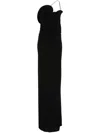 Christopher Esber Drapiertes Abendkleid Mit Wellenspule In Schwarz