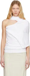 Christopher Esber Distort Cutaway T-shirt In White