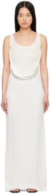 Christopher Esber White Fusion Arced Maxi Dress In White