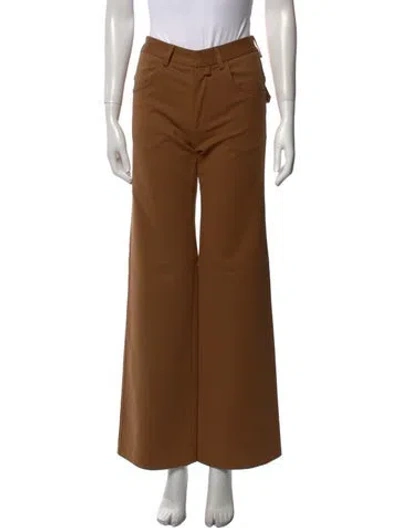 Pre-owned Christopher Esber Wide Leg Pants In Brown