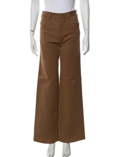 Pre-owned Christopher Esber Wide Leg Pants In Brown