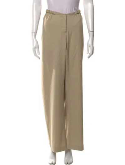Pre-owned Christopher Esber Wide Leg Pants In Neutral
