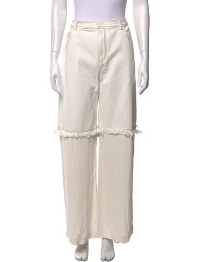 Pre-owned Christopher Esber Wide Leg Pants In Neutrals