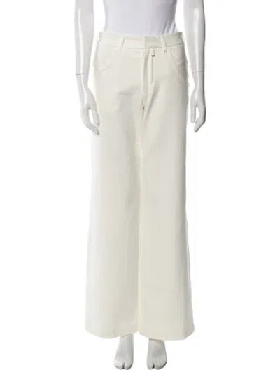 Pre-owned Christopher Esber Wide Leg Pants W/ Tags In White