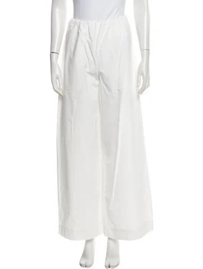 Pre-owned Christopher Esber Wide Leg Pants In White
