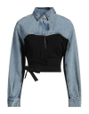 Christopher Esber Panelled-design Denim Jacket In Blue