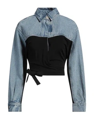 Christopher Esber Panelled-design Denim Jacket In Ink