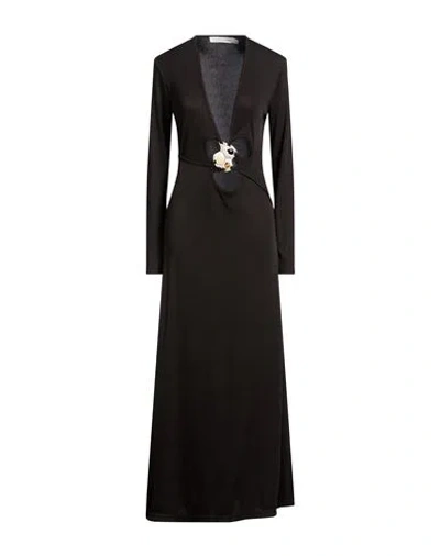 Christopher Esber Woman Maxi Dress Black Size 10 Polyester, Elastane