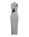 Christopher Esber Gray Callisto Marle Column Maxi Dress In Grey