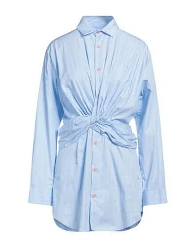 Christopher Esber Woman Mini Dress Sky Blue Size 4 Cotton