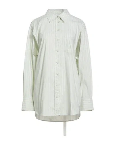 Christopher Esber Woman Shirt Light Green Size 2 Cotton, Nylon, Elastane In Brown