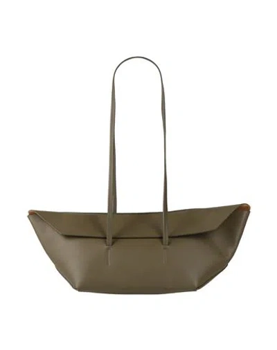 Christopher Esber Woman Shoulder Bag Military Green Size - Leather